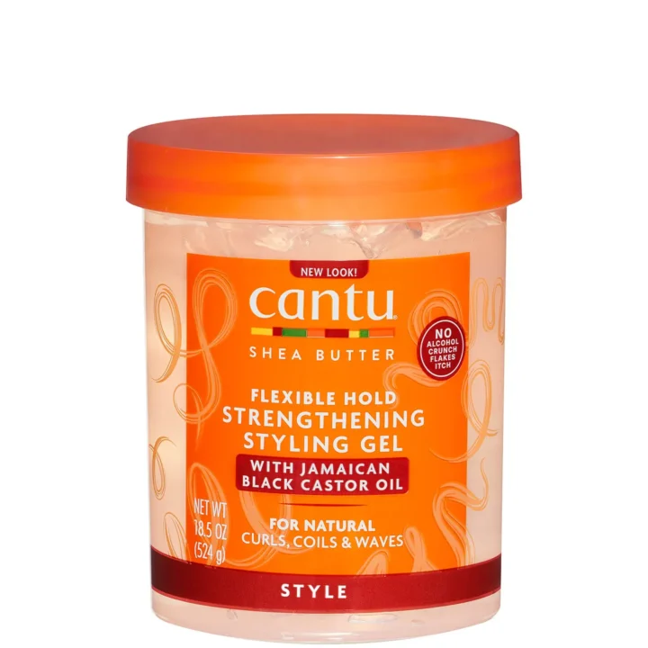 Cantu Shea Butter Maximum Hold Strengthening Gel With Jamaican Black Castor Oil 18.5Oz