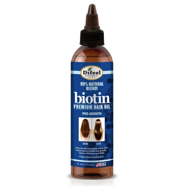 Difeel Biotin Progrowth Premium Hair Oil 8 oz