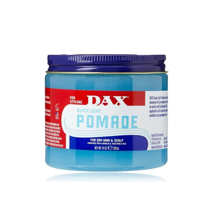 DAX  Dax Super Light Pomade For Dry Hair & Scalp Enriched With Lanolin & Vegetable oils 14OZ