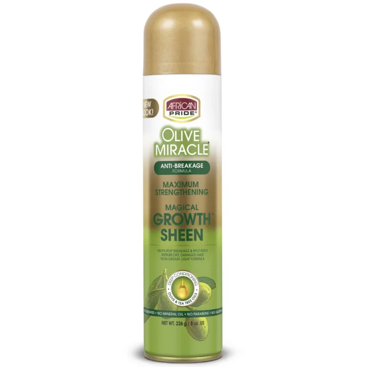 African pride olive miracle magical growth sheen 226g